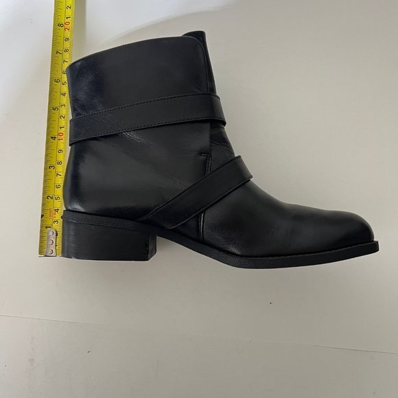 Nine West Buckle Leather Booties, Boots, Short Block Heel , Size 6 M - Picture 14 of 16